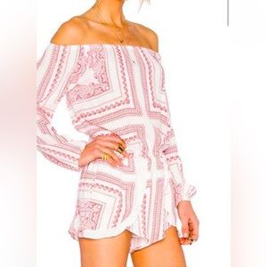 Lovers and friends romper Bella scarf Carmella